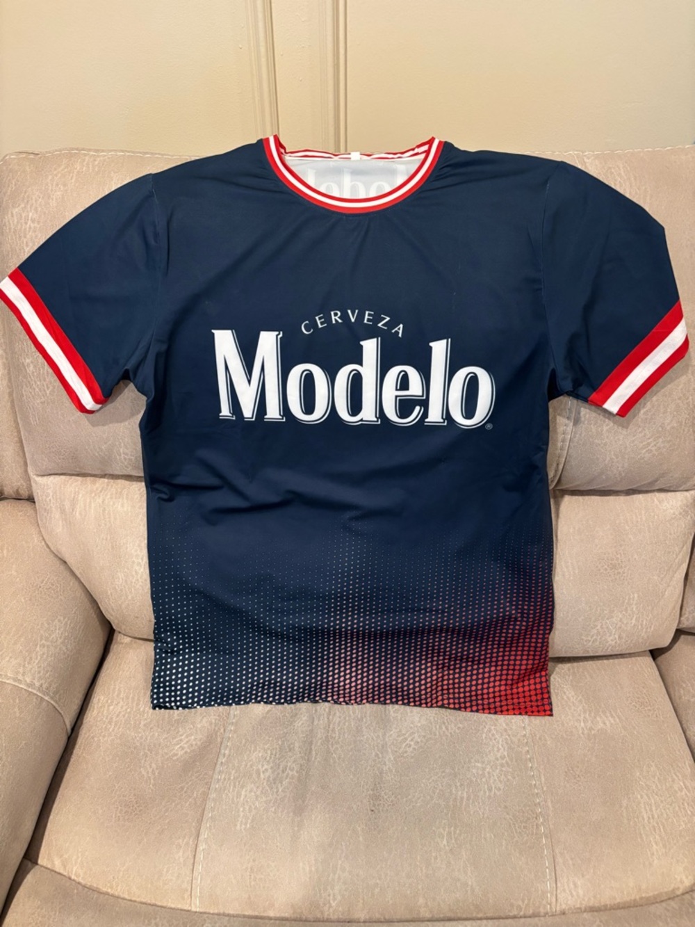 Soccer Jersey with Modelo Logo